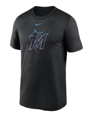 Men's Nike Black Miami Marlins Local Team Skyline T-Shirt Size: Small