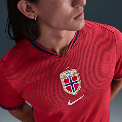 Norwegen 2025 Stadium Home (Frauenteam) Nike Dri-FIT Replika-Fußballtrikot (Herren)