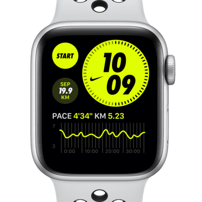 Watch Series 6 (GPS) con correa Nike Sport OpenBox Caja de aluminio plata de 44 mm. Nike ES