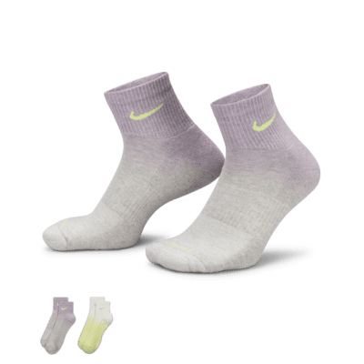 Nike Everyday Plus Calcetines hasta el tobillo acolchados (2 pares)