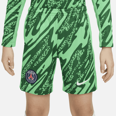 Paris Saint-Germain 2024/25 Stadium Goalkeeper Nike replicavoetbalshorts met Dri-FIT voor kids