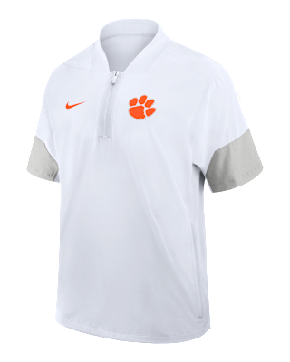 Мужская куртка Clemson Sideline Coach Nike College 1/2-Zip Short-Sleeve
