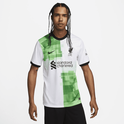 Nike Men's Liverpool 2023/24 Away Jersey White/Green, XL