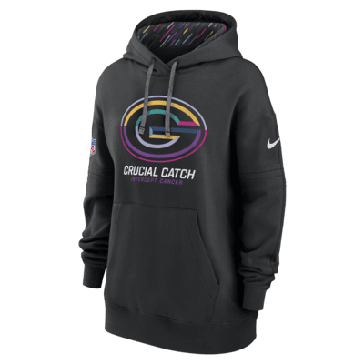 Green Bay Packers Crucial Catch Club Women's Nike NFL Pullover Hoodie