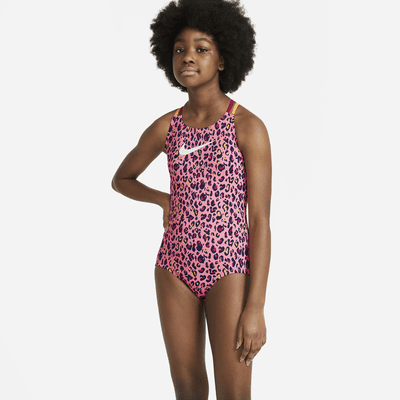 Nike Big Kids' (Girls') Spiderback 1-Piece Swimsuit