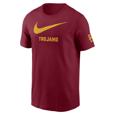 Playera universitaria Nike para hombre USC Trojans Campus Mascot