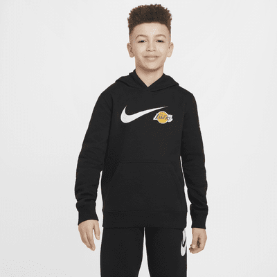 Los Angeles Lakers Club Fleece Essential Older Kids' (Boys') Nike NBA Hoodie