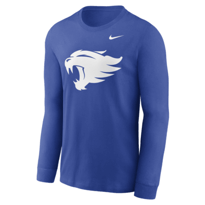 Playera de manga larga universitaria Nike para hombre Kentucky Wildcats Alternate Logo