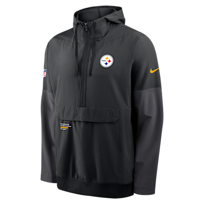 Pittsburgh Steelers Well Rounded Anorak Men's Nike NFL 1/2-Zip Hooded Jacket