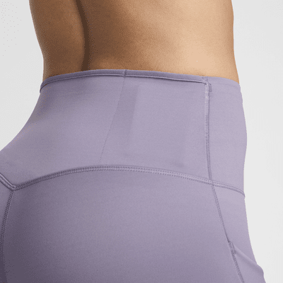 Leggings cropped de tiro alto y sujeción firme con bolsillos para mujer Nike Go