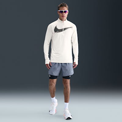 Capo midlayer da running con zip a metà lunghezza Nike Dri-FIT – Uomo