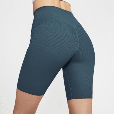 Nike Zenvy Rib Women's Gentle-Support High-Waisted 20.5cm (approx.) Biker Shorts