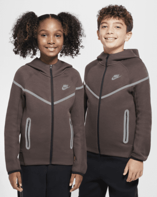 Подростковое худи Nike Sportswear Tech Fleece Big Kids' (Boys') Reflective Full-Zip Hoodie