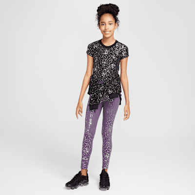 Nike One Big Kids' (Girls') Dri-FIT High-Waisted Leggings