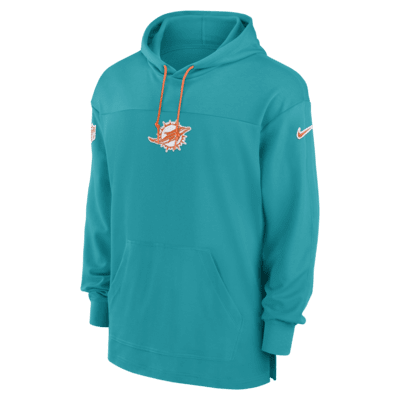 Miami Dolphins Sideline Jersey Men's Nike Dri-FIT NFL Pullover Hoodie