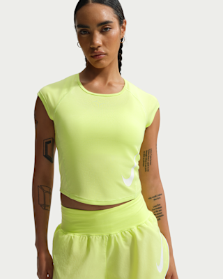 Женская кепка Nike Tempo Swoosh Dri-FIT Cap-Sleeve Top для бега