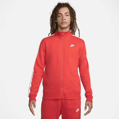 nike fleece track top