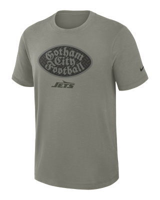 Мужская футболка New York Jets Rivalries Collection Slub Nike Dri-FIT NFL