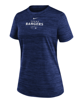 Женская футболка Texas Rangers Authentic Collection Practice Velocity Nike Dri-FIT MLB