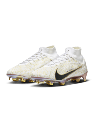 nike superfly white gold