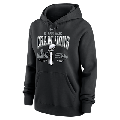Seattle Seahawks Super Bowl LX Champions Trophy Collection Women's Nike NFL Pullover Hoodie