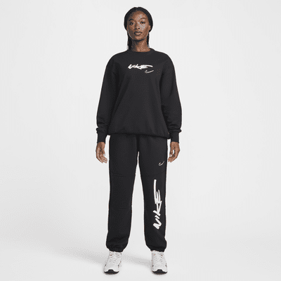 Pantaloni oversize in French Terry a vita media Nike Sportswear Breaking – Donna