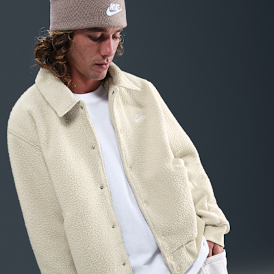 Nike Sportswear Club Men's High-Pile Fleece Coaches Jacket