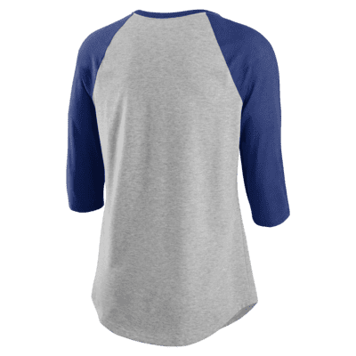 Chicago Cubs Youth 3/4 Sleeve Raglan Baseball T-Shirt