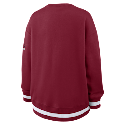 Sudadera de cuello redondo sin cierre oversized universitaria Nike Alabama Legacy Phoenix para mujer