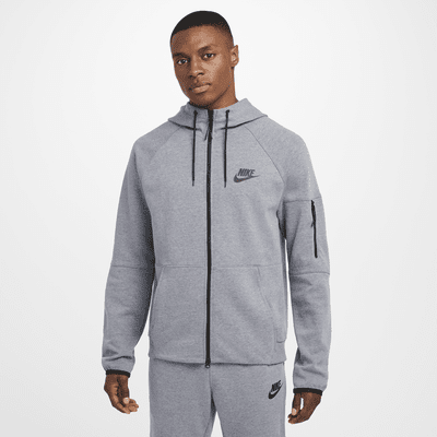 Hoodie de lã cardada com fecho completo Nike Sportswear Tech Essentials para homem