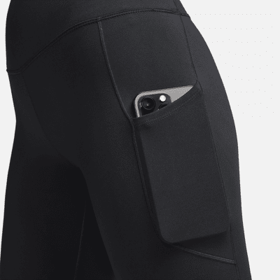 Shorts de ciclismo con bolsillos de tiro alto de 20 cm para mujer Nike One