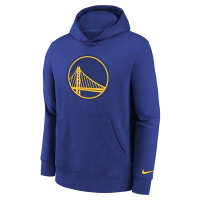 Golden State Warriors Essential Big Kids' Nike NBA Pullover Hoodie