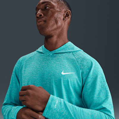 Nike Heather Playera Hydroguard con gorro de manga larga