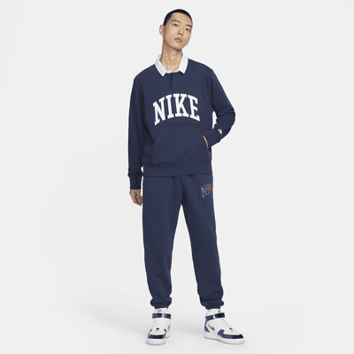 เสื้อโปโลฟลีซแขนยาวผู้ชาย Nike Club Fleece