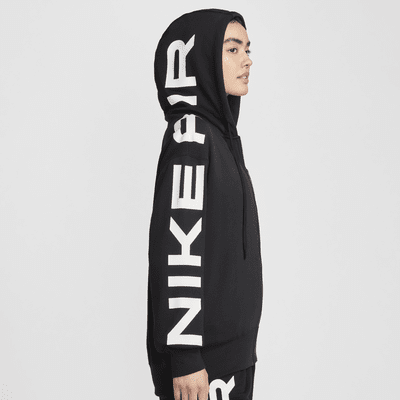 เสื้อมีฮู้ดผ้าฟลีซซิปยาวขนาดโอเวอร์ไซส์ผู้หญิง Nike Sportswear Air