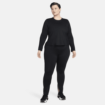 Nike One Fitted Women's Dri-FIT Long-Sleeve Top (Plus Size)