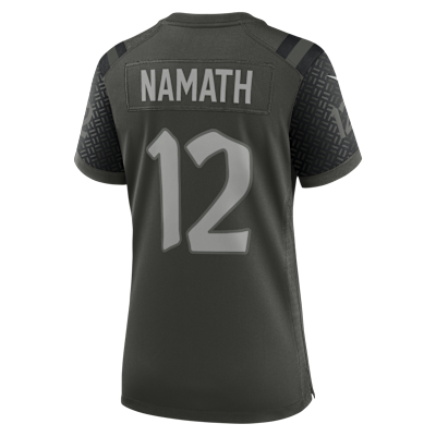 Jersey Nike de la NFL Game para mujer Joe Namath New York Jets Rivalries Collection
