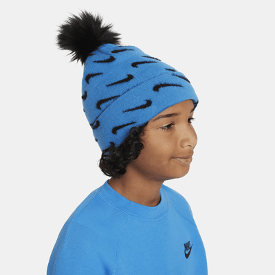 Nike Peak beanie met pompon voor kids