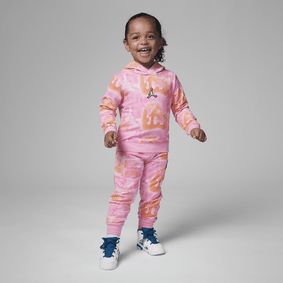 Kleding Meisjeskleding Babykleding voor meisjes Hoodies & Sweatshirts Velvet Jogger Set Red Pink Grey 