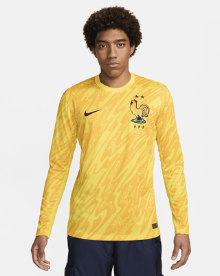 Мужские джерси FFF (Men's Team) 2024/25 Stadium Goalkeeper Nike Dri-FIT Soccer Replica Jersey