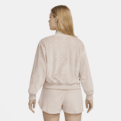 Chamarra de velour para mujer Nike Air