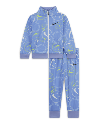 Детский спортивный костюм Nike Smiley Swoosh Printed Tricot Set Baby Tracksuit