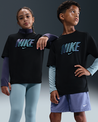 Детские шорты Nike Multi Big Kids' Dri-FIT Short-Sleeve Top