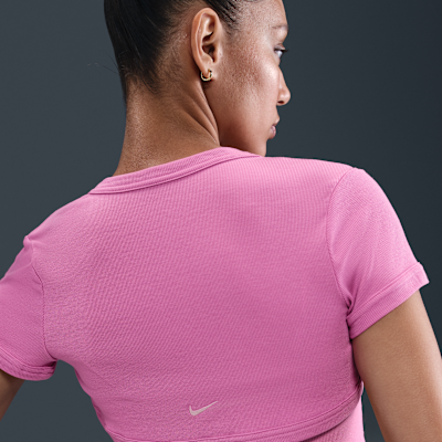 Nike Sportswear Chill Knit Women's Tight Cropped Mini-Rib 2-in-1 Top