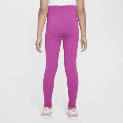 Nike One Older Kids' (Girls') Dri-FIT High-Waisted Leggings