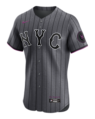 Мужские джерси Francisco Lindor New York Mets City Connect Nike Dri-FIT MLB Elite Jersey