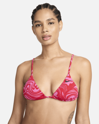 Женские  Nike Swim Swirl String Bikini Top