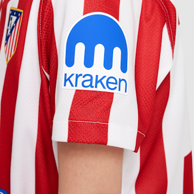 Primera equipación Stadium Atlético de Madrid 2025/26 Equipación de fútbol de tres piezas Replica Nike - Niño/a pequeño/a