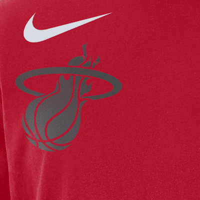 Playera de manga larga Nike de la NBA Max90 para hombre Miami Heat Courtside City Edition