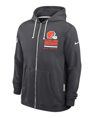 Мужское худи Cleveland Browns Utility Player Sideline Nike Dri-FIT NFL Full-Zip Hoodie